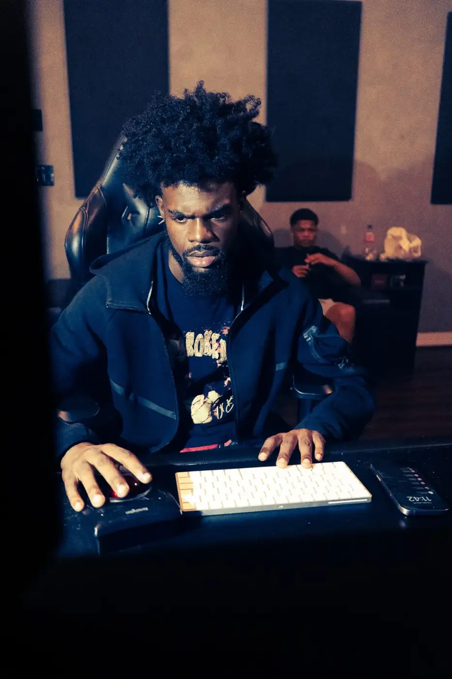 In the studio