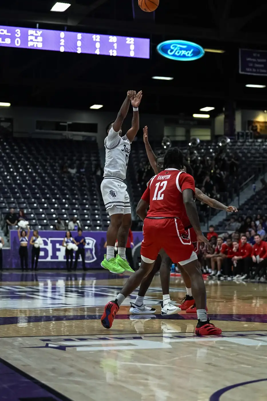 Above the defense