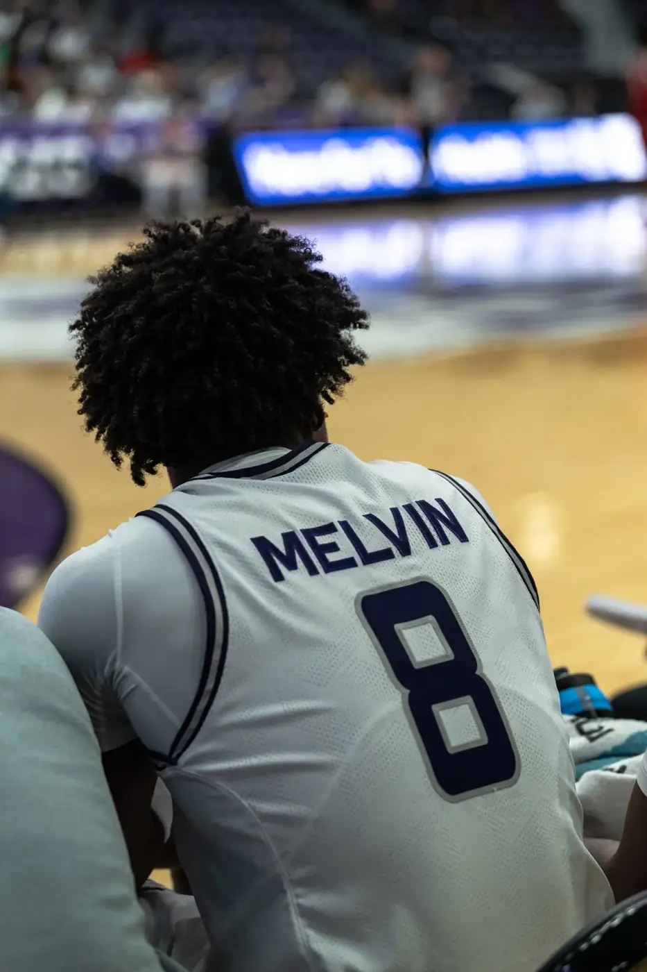 SFA basketball — on the bench