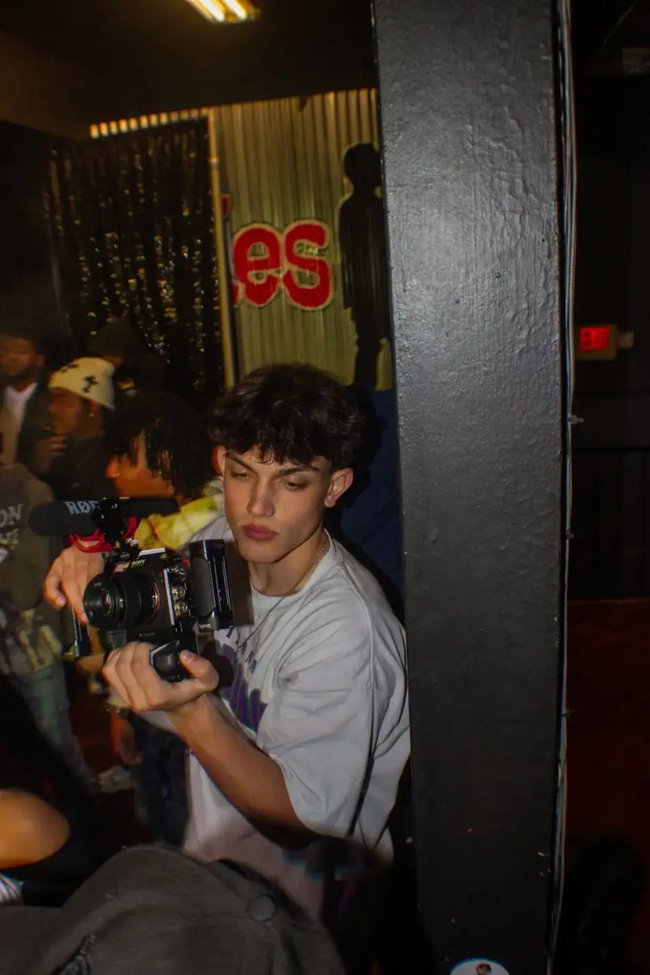 Camera work on location