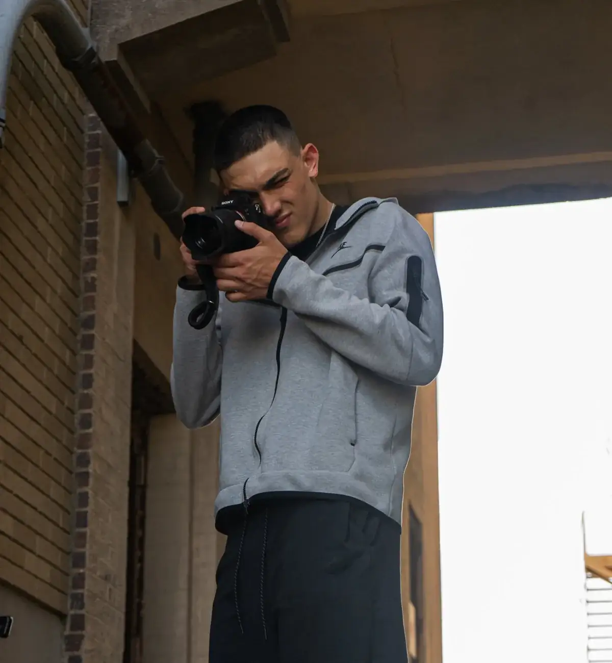Behind the camera