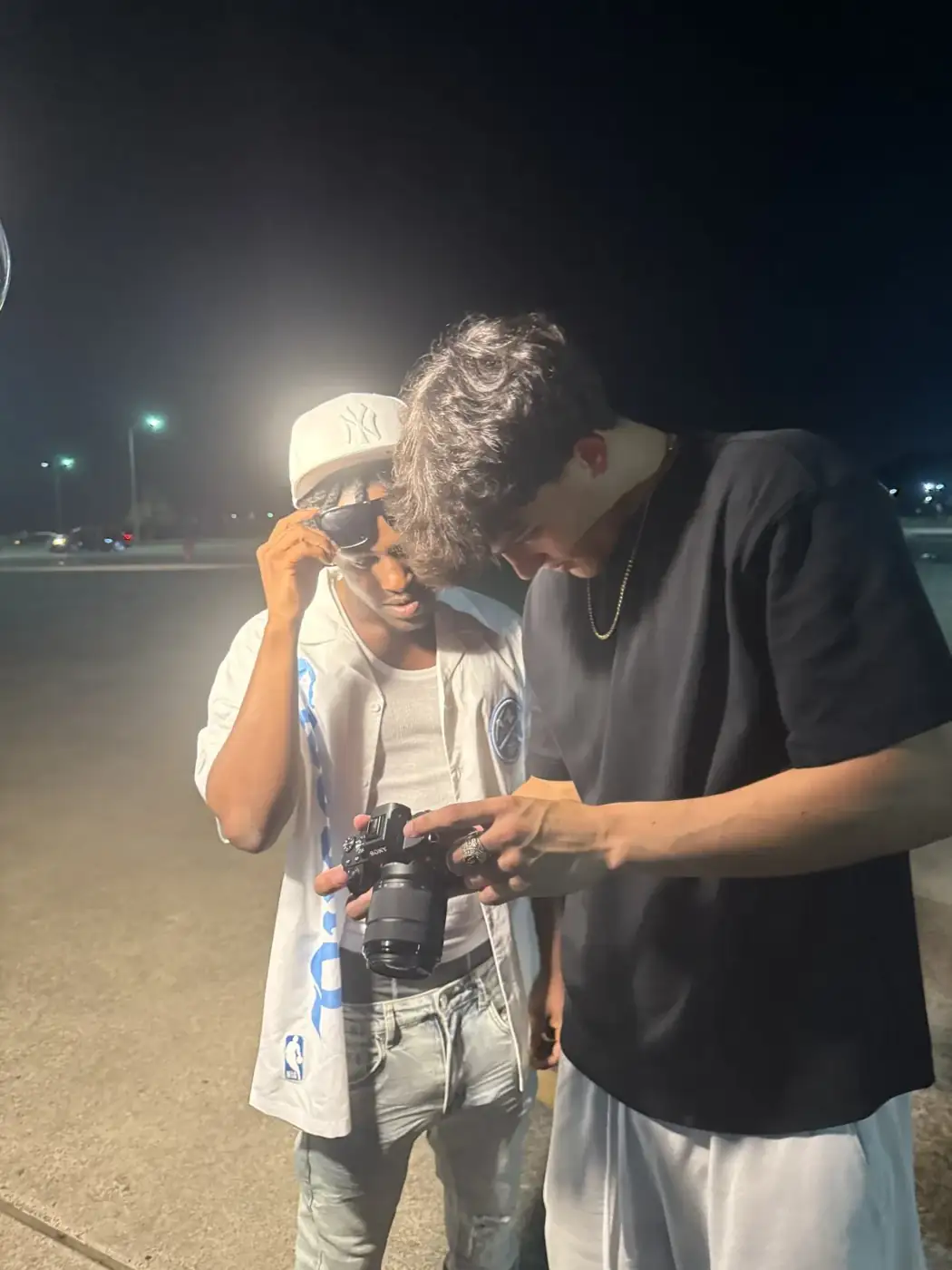 Preparing a night shoot