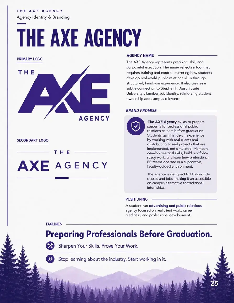 The Axe Agency.: Agency identity