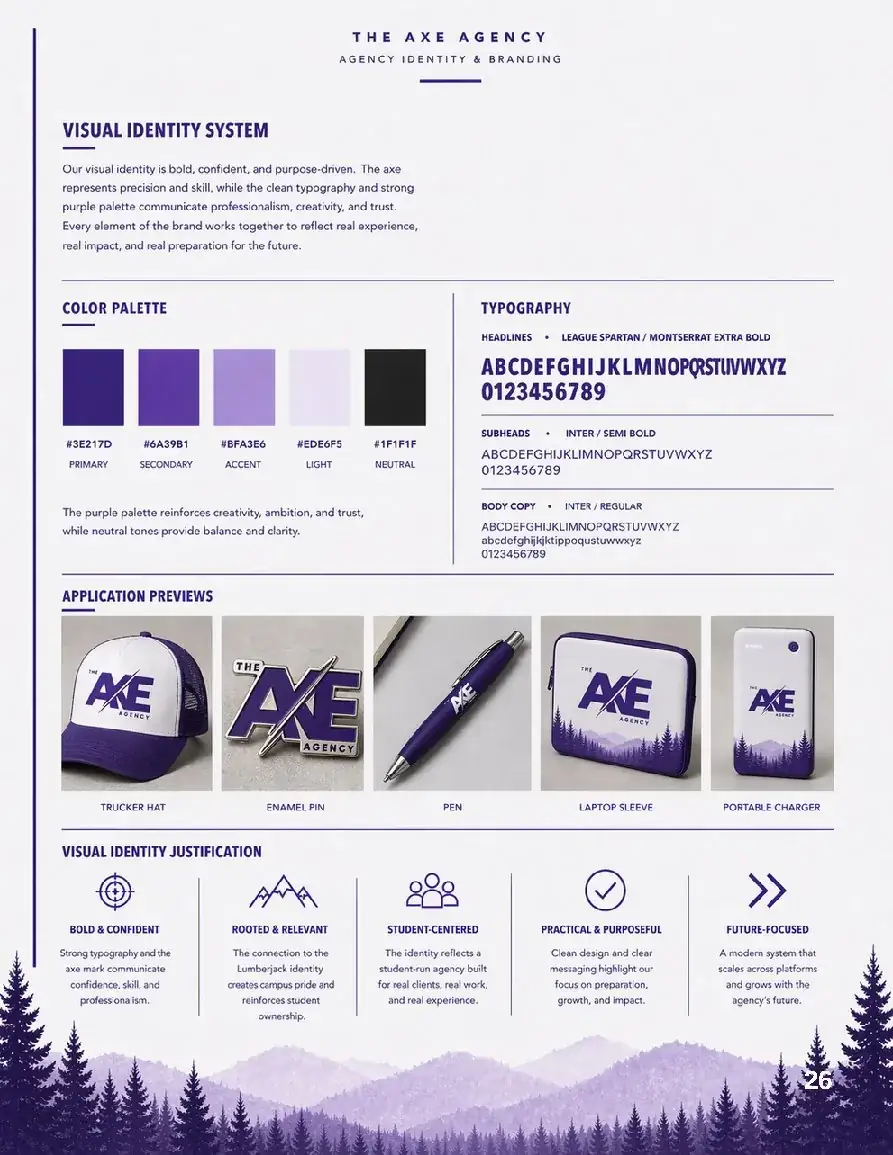 The Axe Agency.: Visual identity system