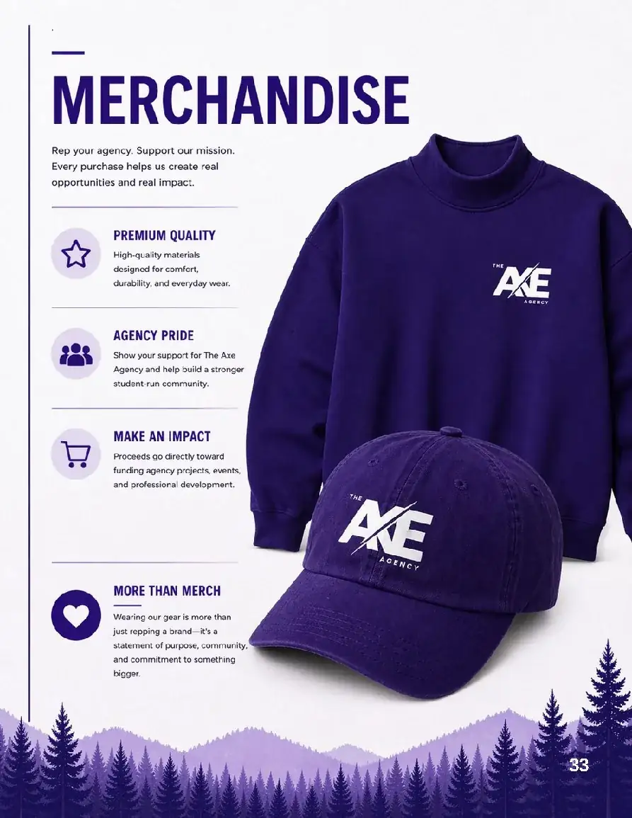 The Axe Agency.: Branded merchandise