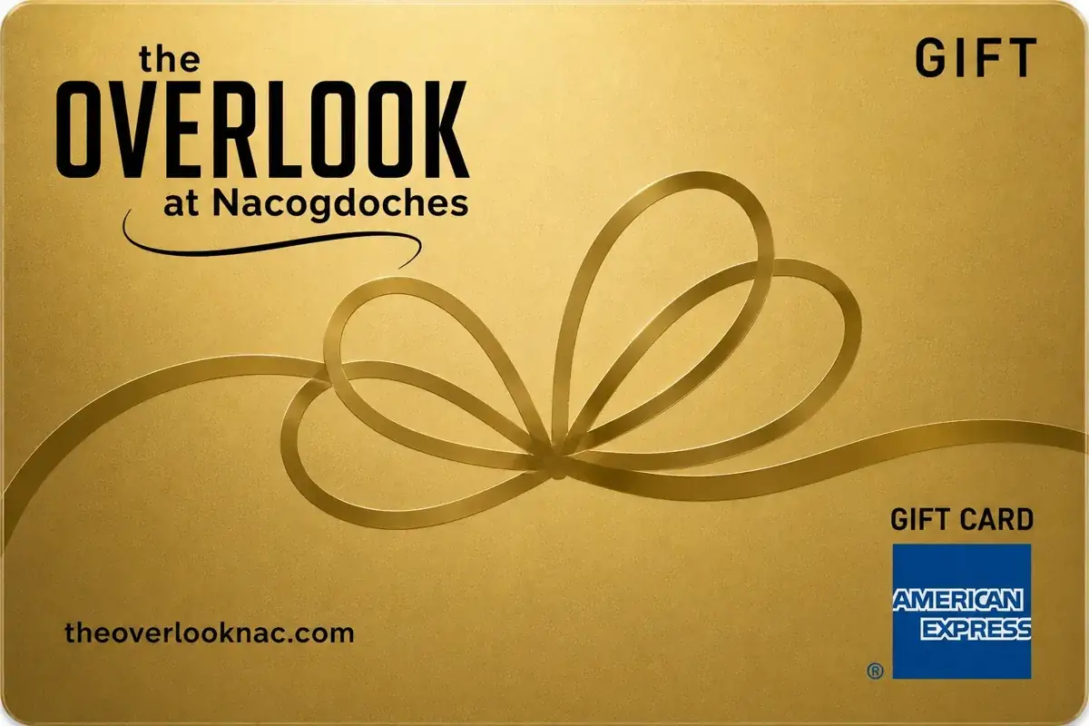 Oversized gift-card display design created by Noah Fuller for The Overlook